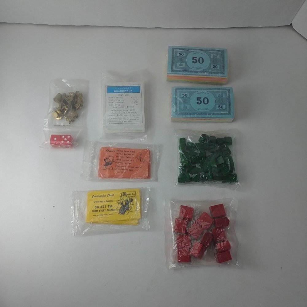 Monopoly 50th Anniversary Game Parts New Sealed